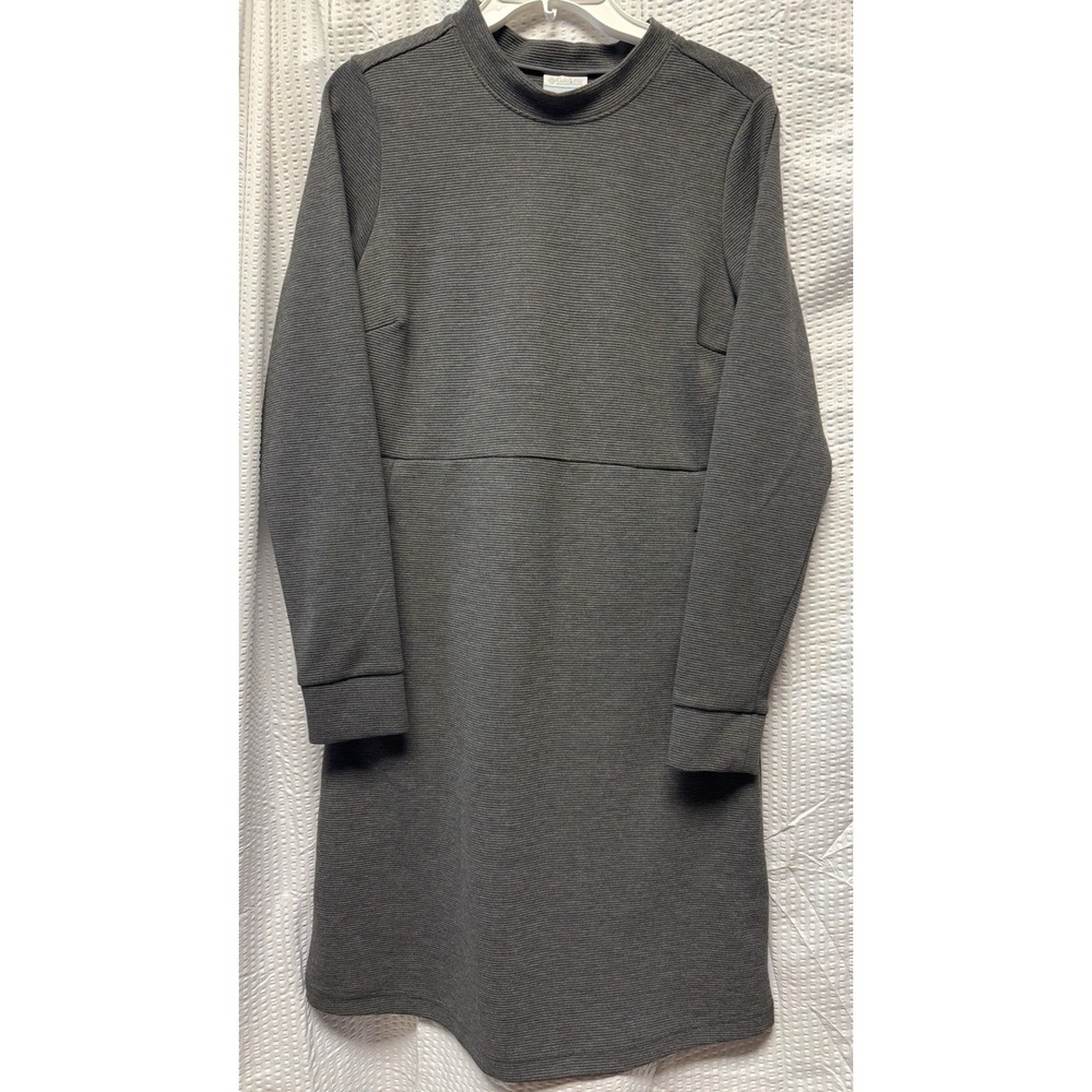 Columbia Women's Firwood Ottoman Dark Gray Textured Zipper Pocket Dress SZ M NWT